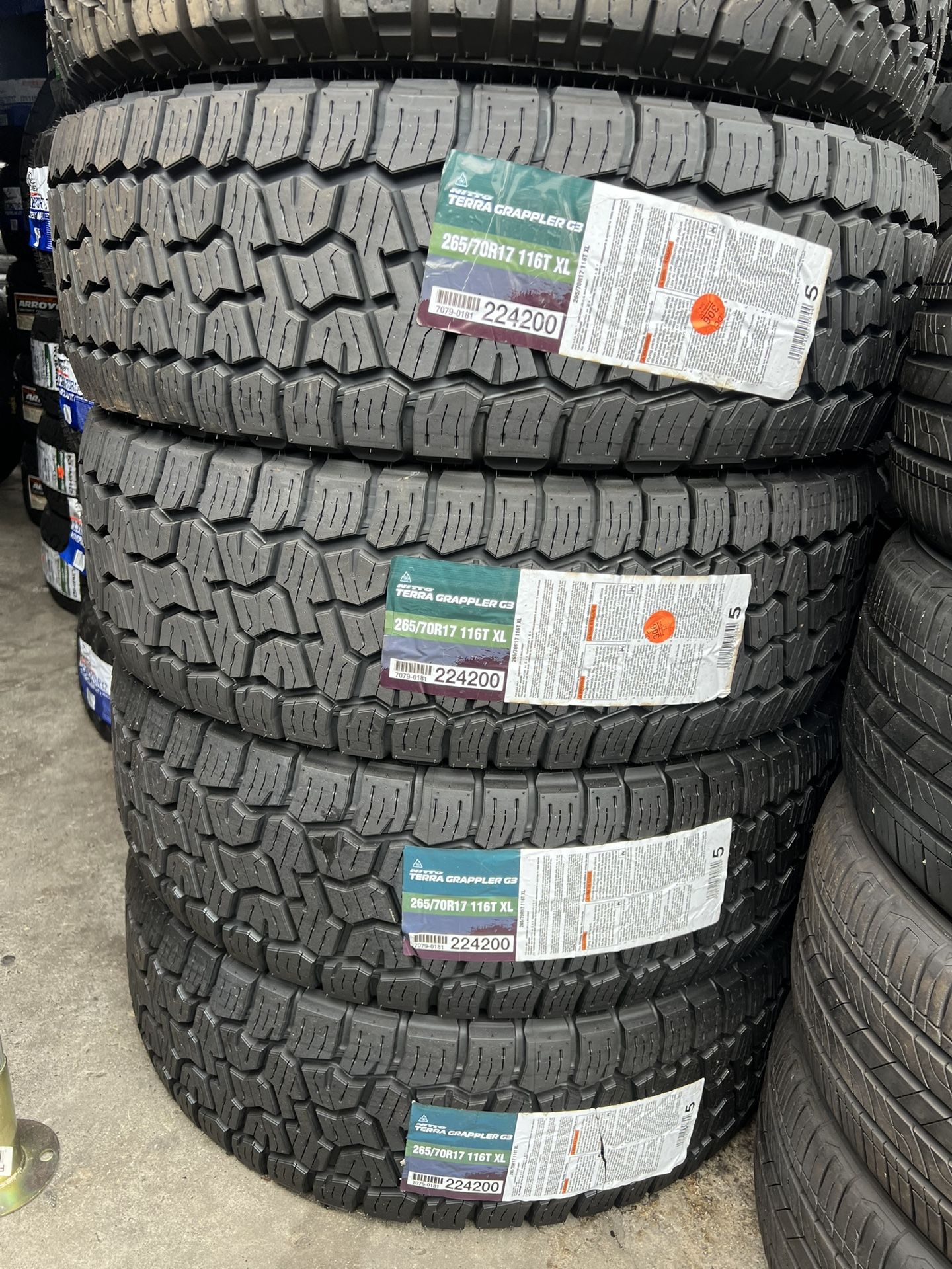 265/70/17 Nitto Grappler #4 New Tires Mount & Balance // Set De 4 Llantas Nuevas Ya Instaladas Y Balanceadas