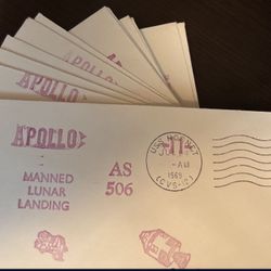 Apollo 11 USS Hornet Recovery Covers – 20 Original 1969 Cachets