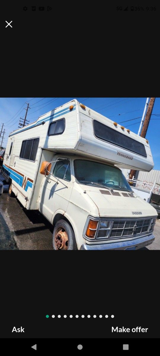 1980s Dodge Winnbago Rv for Sale in Los Angeles, CA - OfferUp