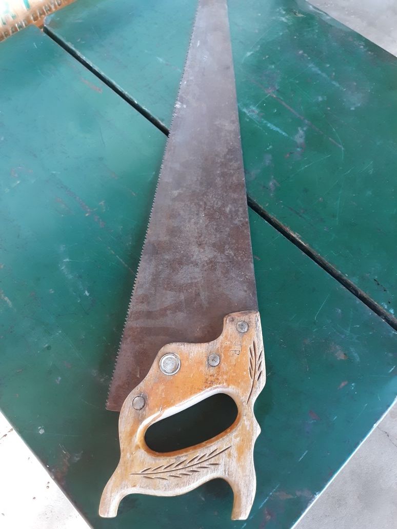 Vintage wood saw