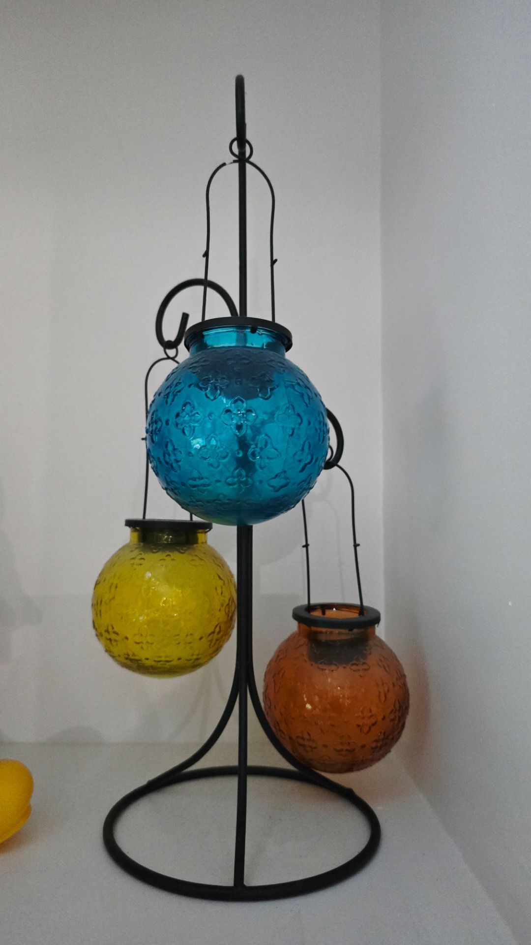 Decorative colorful candle holder