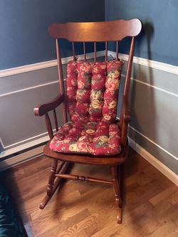 Rocking chair with cushions