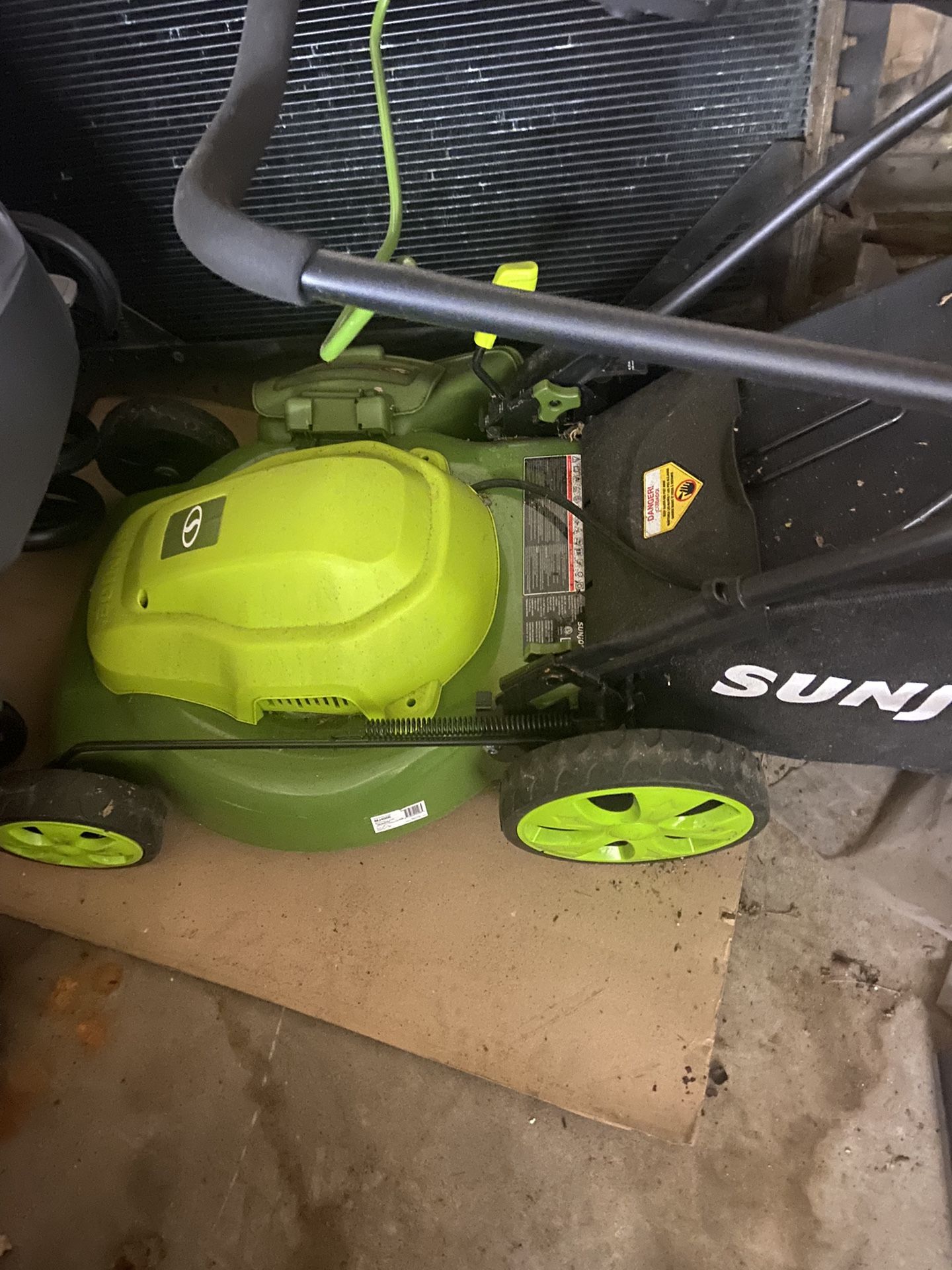 1 Electric New Lawnmower One Air Comp