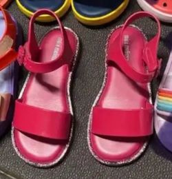 Mini Melissa pink sandals  size 9-10 girls