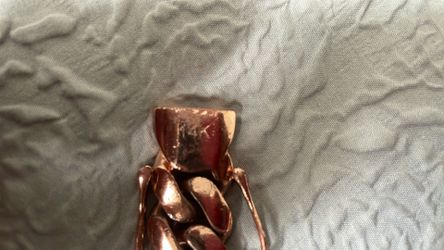 14k rose gold Cuban link bracelet