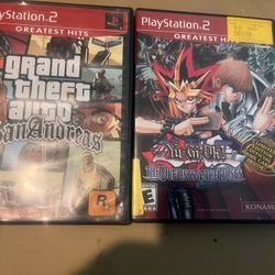 Ps2 Games Gta And Yu-gi -oh  
