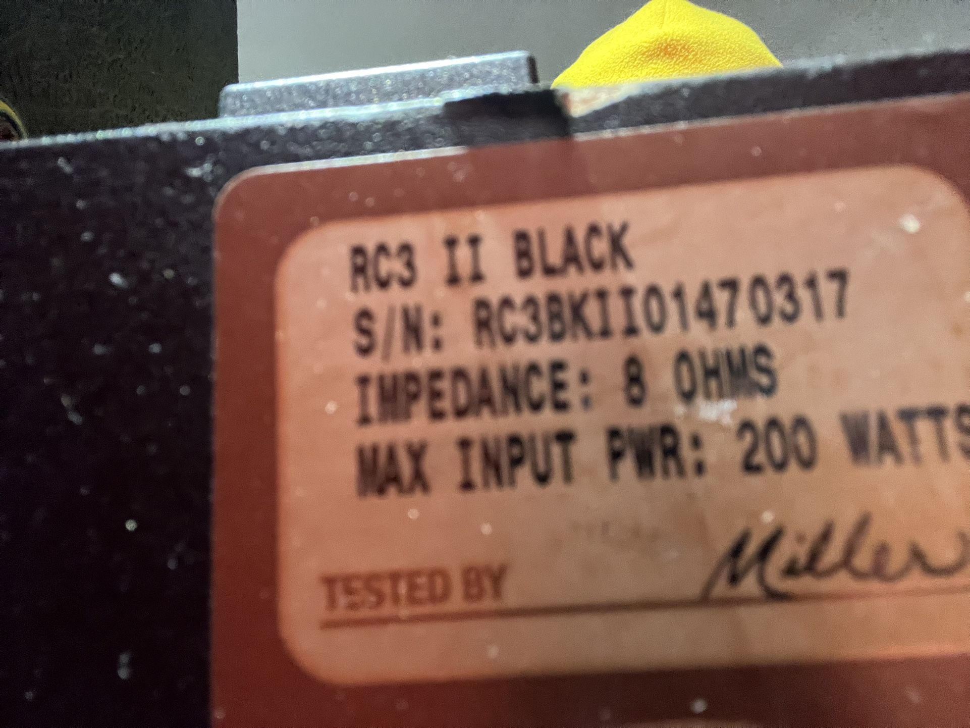 Klipsch RC3 II Speakers Rated At 200 Watts
