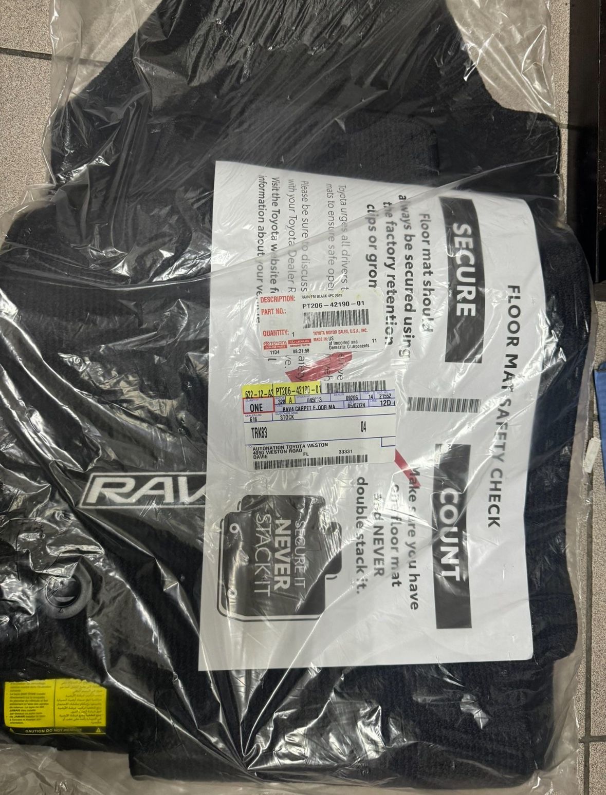 Rav 4 Fllor Mats