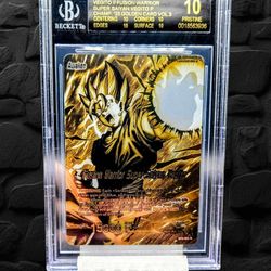 2023 DBS TCG Gold Championship Vegito BGS 10 Black Label POP 2