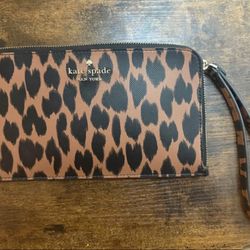 Kate Spade Cheetah Print Wristlet