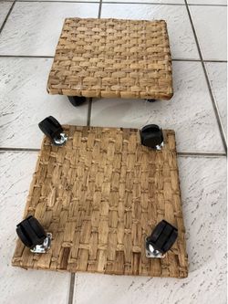 Woven  Rolling Plant  Caddie