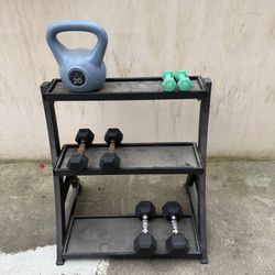 Weights With Stand.