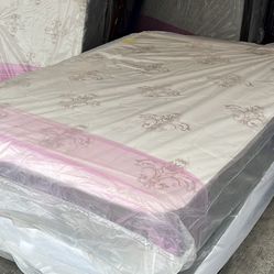 New Full Mattress And Box Spring 2 Pc Bed Frame Is Not Included 