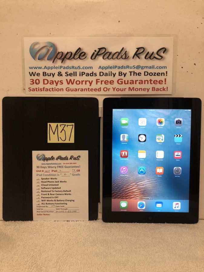 M37 - iPad 2 16GB Cell-VZ