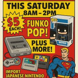 Japanese Import Retro Video Games Video Game System Yard Sale This Saturday Only