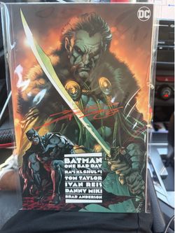 Signed comic book
