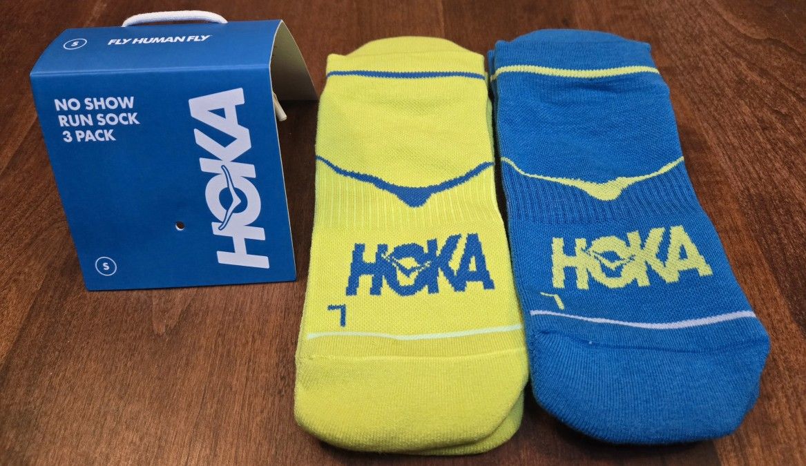 2 Pairs Hoka No Show Run Socks Size Small