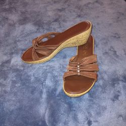 Italian Shoemakers Whimsy Wedge Sandal Size 11
