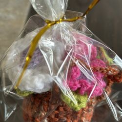 crocheted car decorations