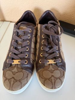 Coach Paddy Brown Platform Sneaker Shoes Size 7