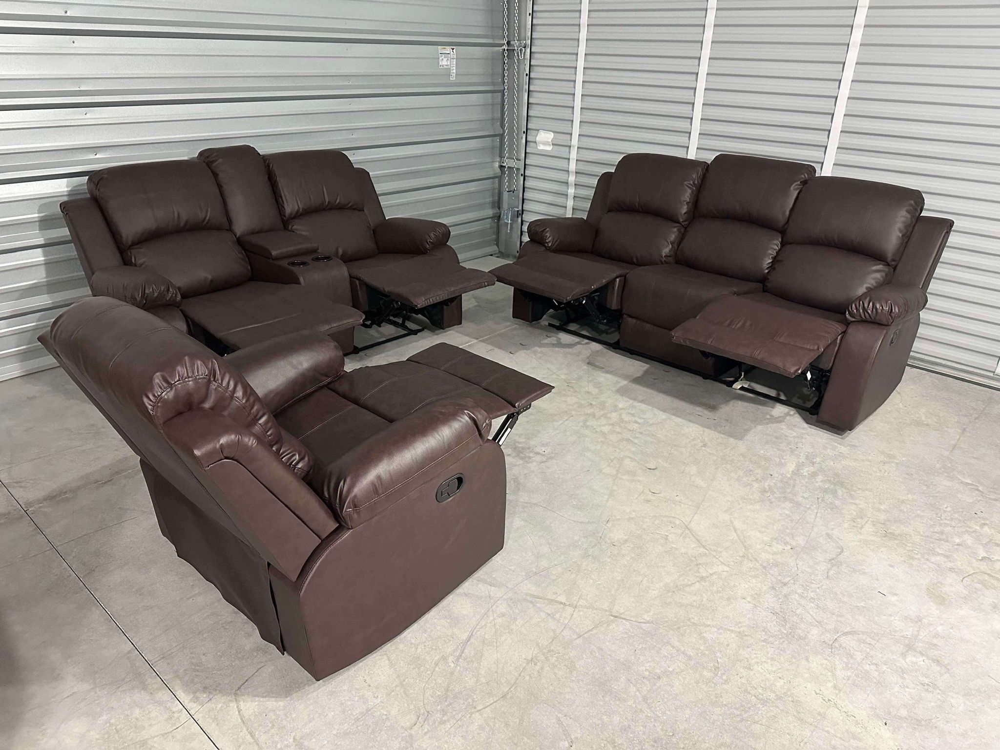 Brand New Brown Recliner Couches