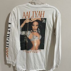 Vintage R&B Aaliyah 1995 Graphic Long Sleeve - Men’s Size Medium