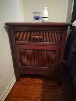 Bamboo Style Dresser and Night Stand