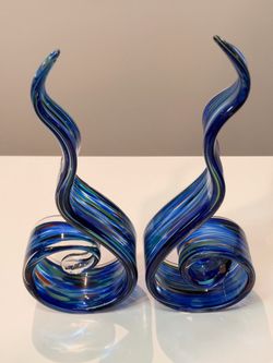 Glass Spiral Sculptures