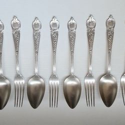 Antique Silver Spoons & Forks