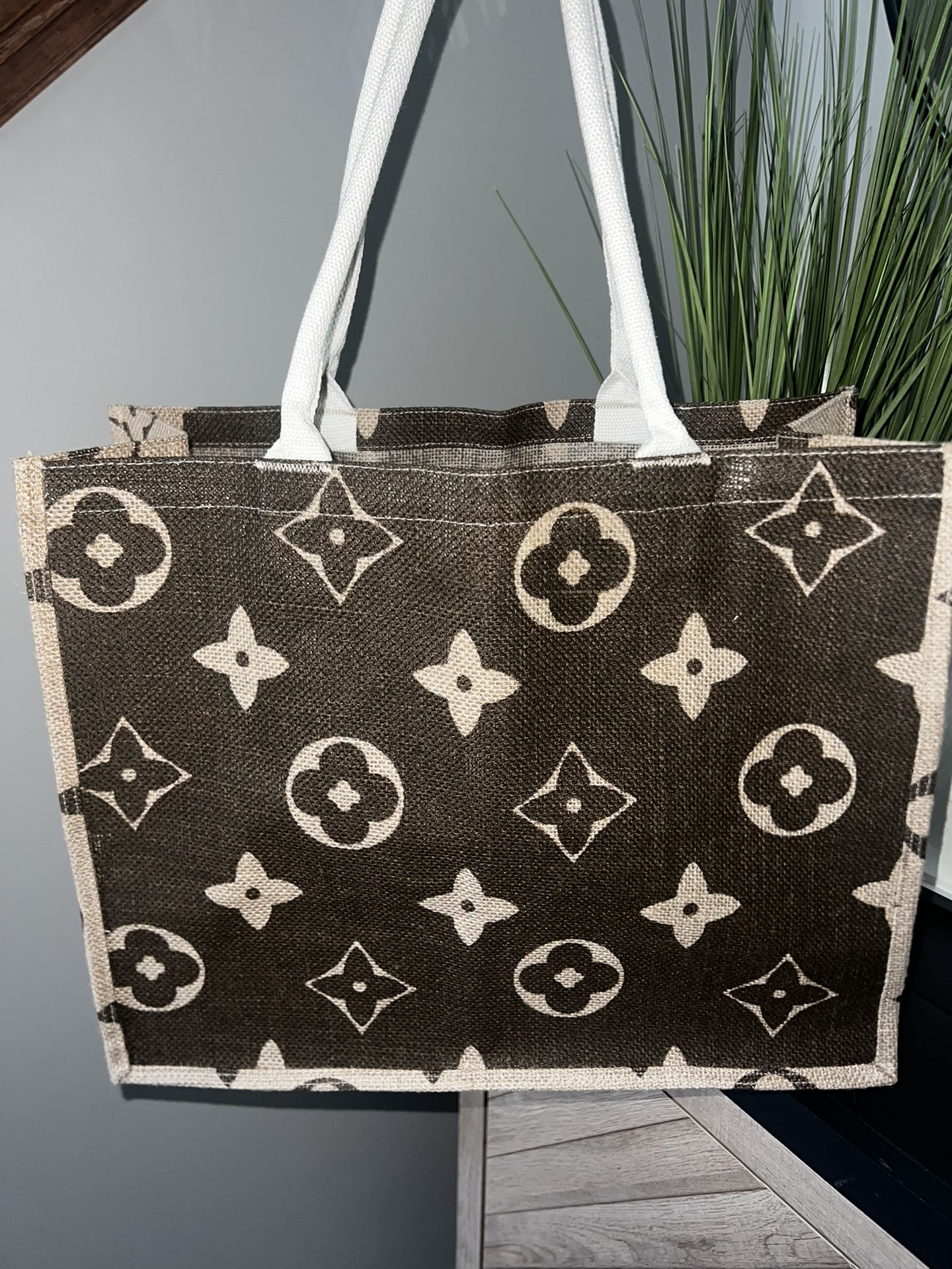 Burlap Tote Bag, Perfect Beach Bag