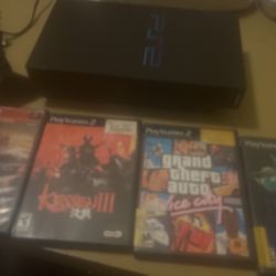 Ps2  Fat W Games And Control 