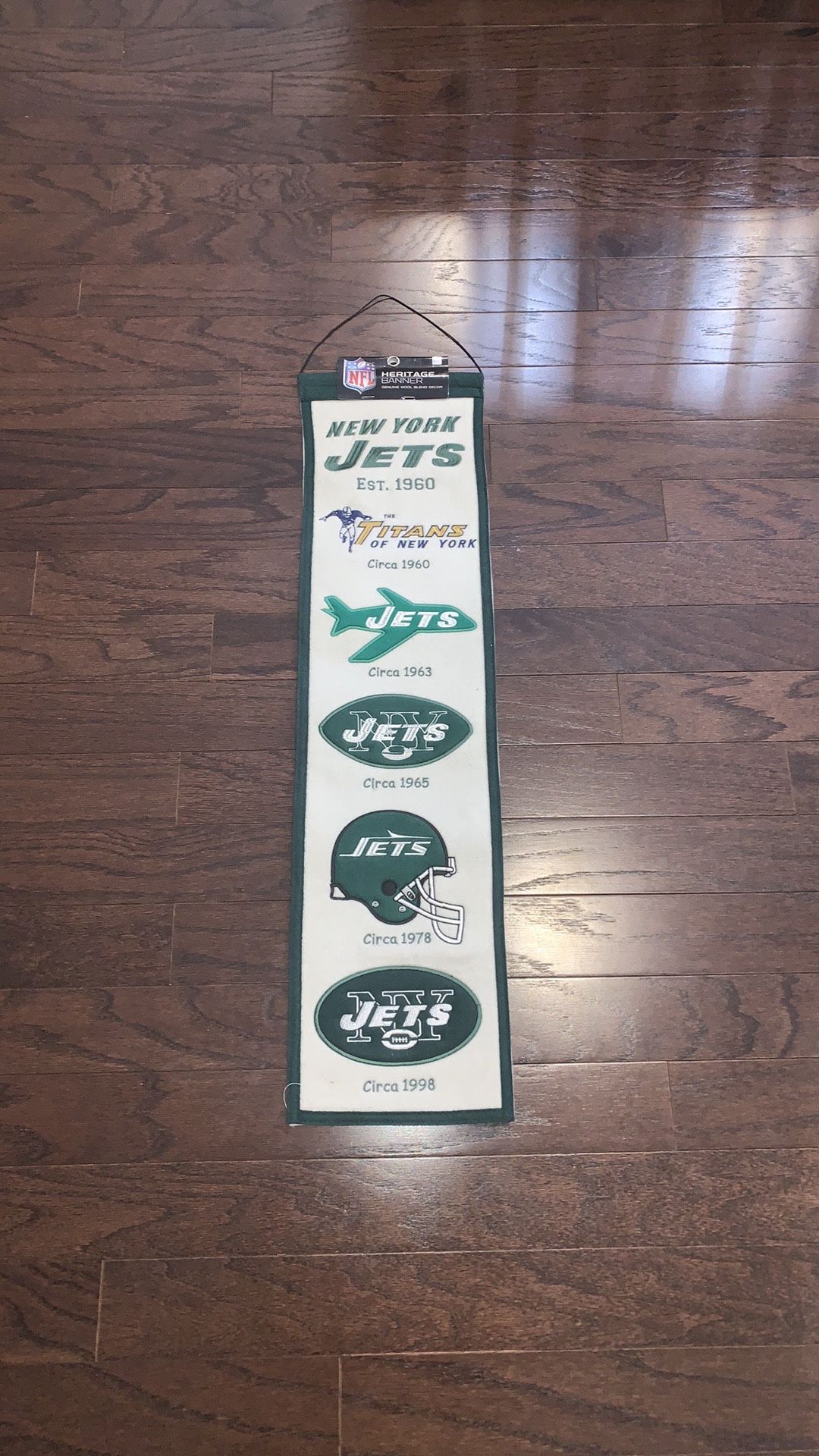 New York Jets Heritage Banner - NWT