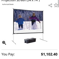 Da-Lite Fast-Fold Deluxe Projection Screen (54 x 74")