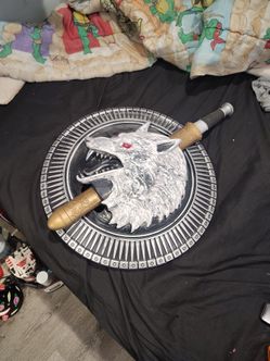 Wolf shield and sword combo costume PROP.