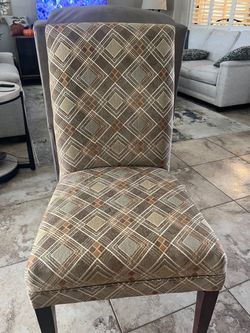 Geometric Pattern Upholstered Upholstered Dining Chair