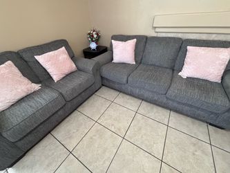 Gray Fabric Sofa