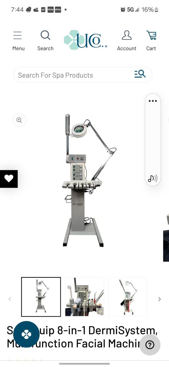 SpaEquip 8-in-1 DermiSystem, Multifunction Facial Machine