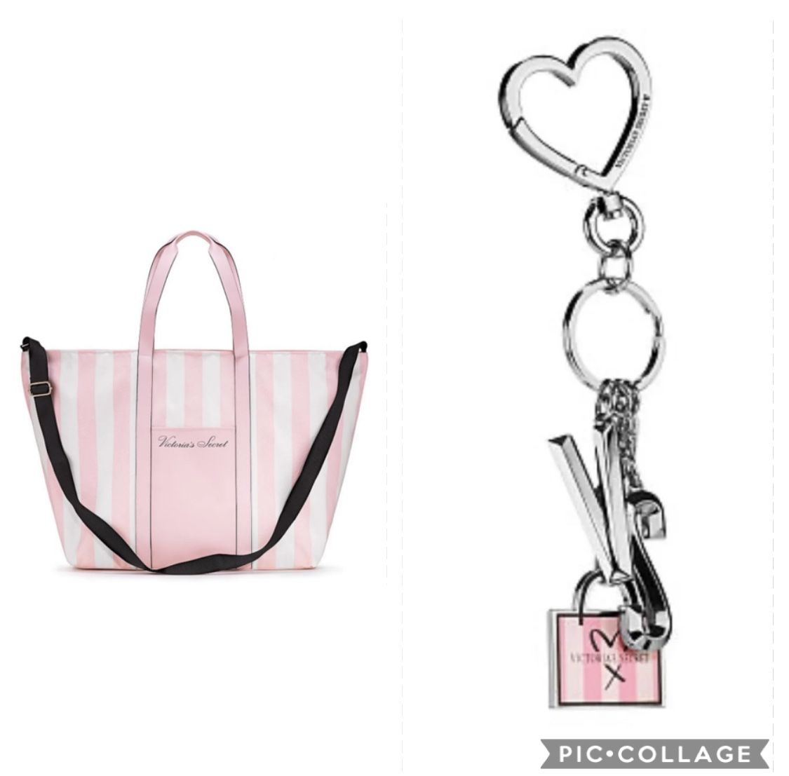NWT VICTORIA’S SECRET WEEKENDER & KEYCHAIN