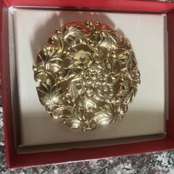 Gold Plated Vintage Brooch 
