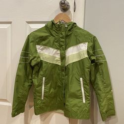Columbia Light Jacket With Hoodie Size 10/12