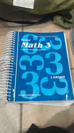 Saxon Math 3 Home Study Teacher's Edition Homeschool