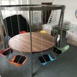 Contemporary Office Round Swing Table By Duffy London