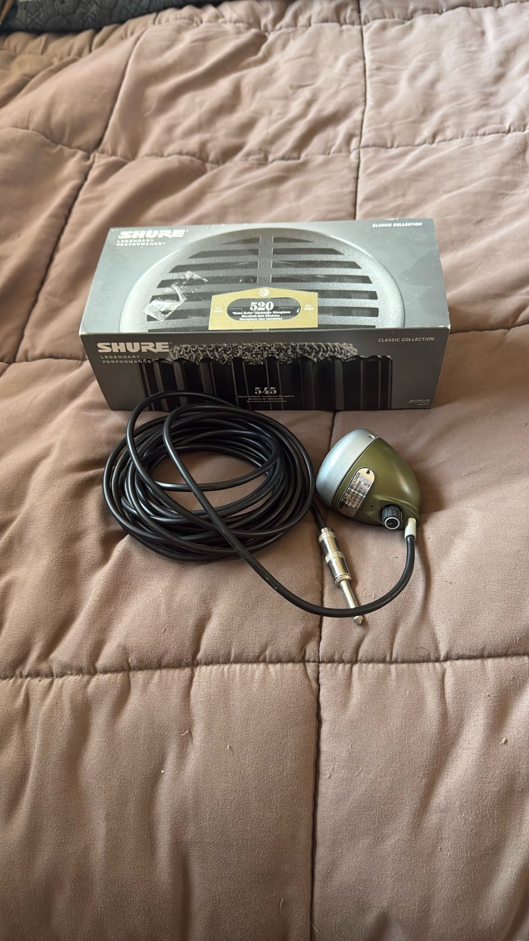 Shure 520 ‘Green Bullet’ Harmonica Microphone.