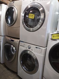 LG front load washer and dryer set with 4 months warranty
