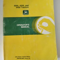 John Deere 4050, 4250, and 4450 Tractor Operator's Manual 