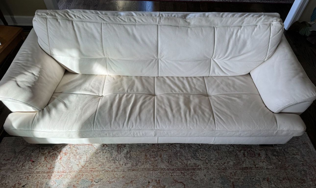 Genuine leather sofa set