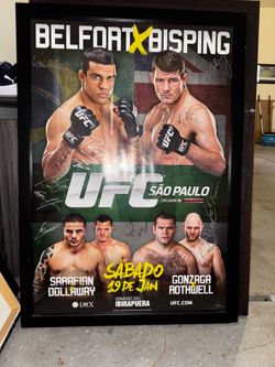 UFC on FX 7: Belfort vs Bisping Autographed Poster
