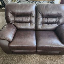 Brown Love Seat