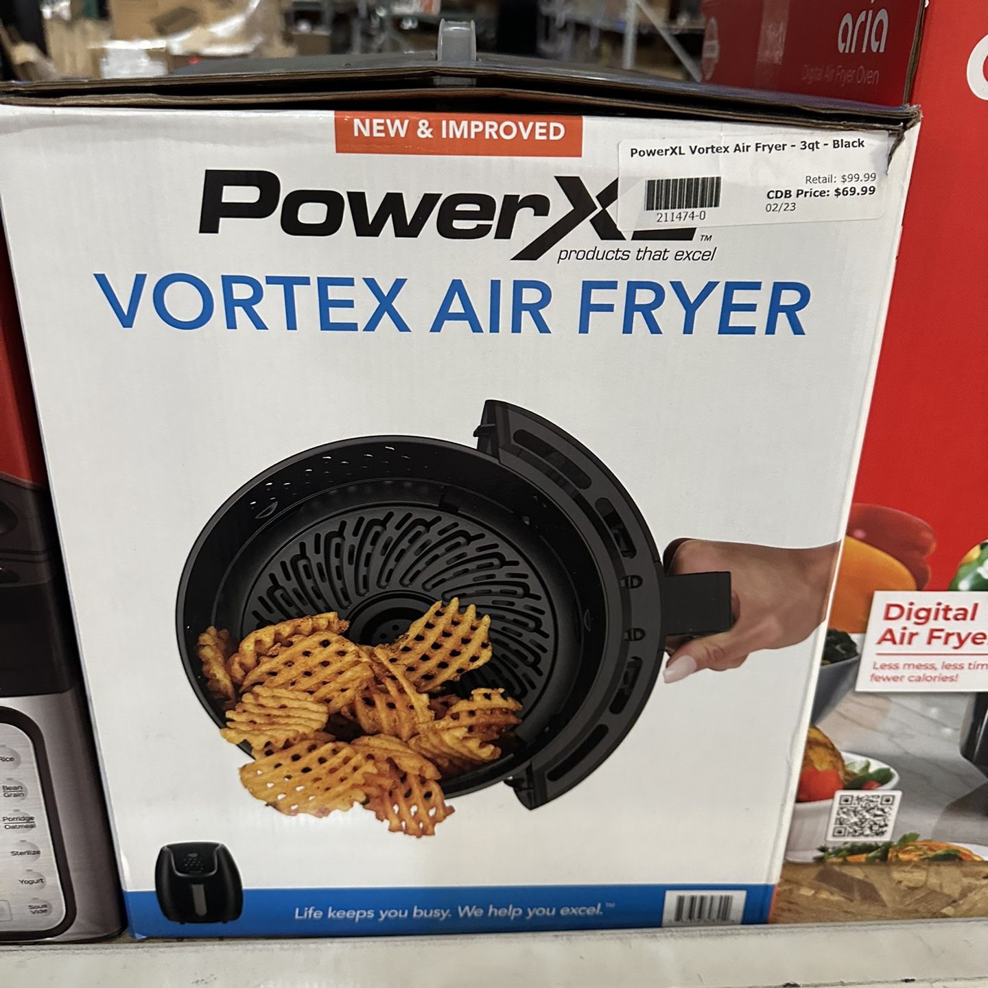 Power XL Vortex Air Fryer- 3qt - Black