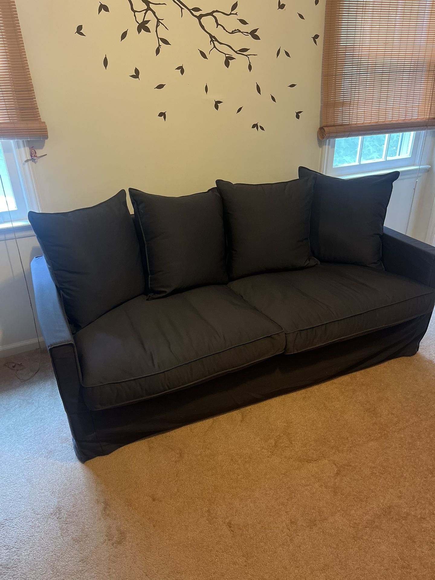 Ikea Like New Couch Dark Blue Almost Black